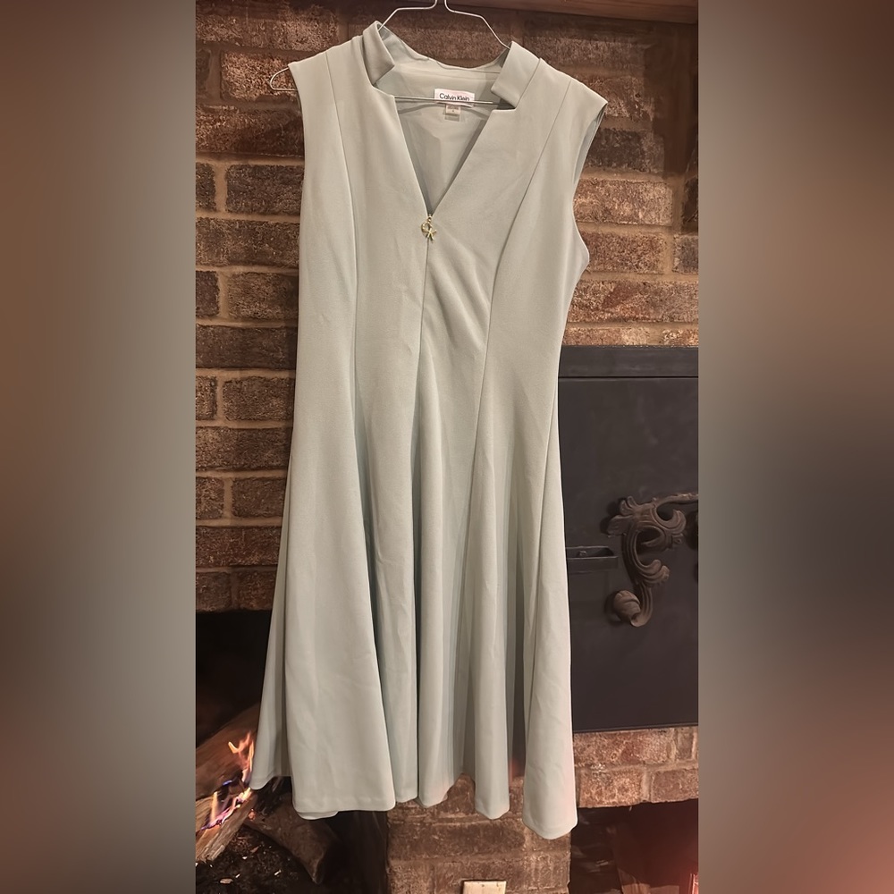 Calvin Klein sage green dress. Size 8. Worn once